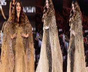 aishwarya rai bachchan draws mixed reviews for her paris fashion week runway look pic courtesy news agency.jpg from www ashiwariya xxx photo com