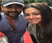 jyothika as seen in a picture taken with her husband actor suriya in chennai india in november 2019.jpg from jyothika age height body spouse affairs salary family photos wiki biography caste religion 1280x720 jpg