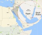 saudi egypt bridge map.jpg from arabia egypt