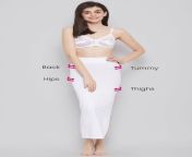 clovia picture saree shapewear in white 559949.jpg from petticoat in panty line