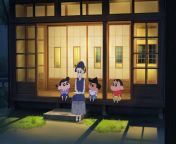 shin chan me and the professor on summer vacation screenshot outside house with family large.jpg from shinchan and teacher