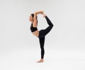 dancer pose yoga from hold up pose mp4