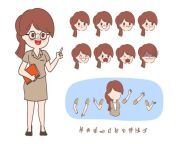 cartoon hand drawn doodle teacher woman character creation design animated 40876 3241 jpgsize626extjpggaga1 1 2082370165 1711411200semtais from downloads japan teacher