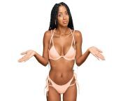 beautiful hispanic woman wearing bikini clueless confused expression with arms hands raised doubt concept 839833 11034.jpg from ebony big tits