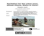 sanitation for the urban poor whose choice theirs or ours dfid.jpg from renuka menon suresh