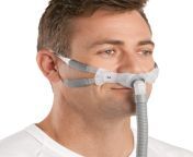 swift fx bella gray cpap mask in use for men.jpg from cgpap com