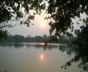 sunset over the lake.jpg from bolpur park