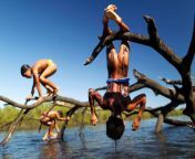 yawalapiti children play over.jpg from xingu tribe nude