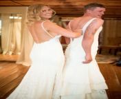 bride sends brother her first look wedding dress.jpg from wife with brother