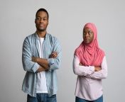 frustrated black man and angry woman in hijab sc4l2w7.jpg from hijab husband