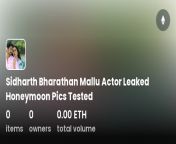 ffurinevid sidharth bharathan mallu actor leaked.h from sidharth bharathan honeymoon hot lea