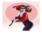 harley quinn pin up by dolphinboy2000 d4ygnmp.jpg from harley quinn get pinned and rough facefuck with her cute legs up for balls deep creampie