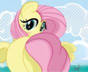 fluttershy butt pink and yellow my little pony character illustration png clipart.jpg from mlp fluttershy butt