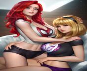 neoartcore 758207 mary jane and gwen stacy.jpg from gwen stacy nude