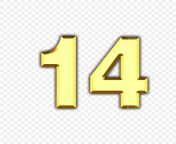 pngtree numerical digit golden 14 png image 5976560.jpg from 14 jpg