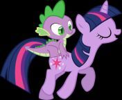 spike rides on twilight by iamadinosaurrarrr d5t9w45.png from spike twilight mozaique