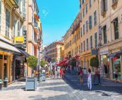 86715599 nice france july 25 2016 shopping street in nice with unidentified people nice located at the.jpg from » nice