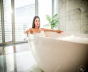 98083111 beautiful woman taking hot bath in a luxury bathroom.jpg from hot in bathroom