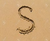 41685376 letter s of the alphabet written on sand with upper case.jpg from sand s