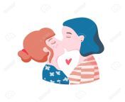 115837995 women in love romantic couple kissing cartoon hand drawn style.jpg from lesbians love cartoons
