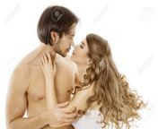 93436353 couple young man kissing beautiful woman love kiss over white background.jpg from handsome couple nude hot in