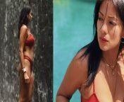 x1080 from aarti gupta in sexy swimsuit having shower purana mandir masala video