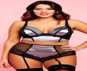 plus size black and grey lace mesh satin bra set front.jpg from annabel’s new satin bra and panties