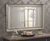 stratford silver framed bevelled mirror.jpg from mirrow