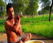 depositphotos 543961342 stock video man taking bath outdoor indian.jpg from indian village outdoor bath