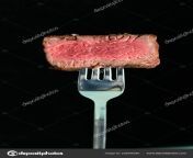 depositphotos 202946340 stock photo sliced steaks impaled on meat.jpg from meat impaled