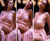 anusha dandekar sets temperatures soaring in pretty three piece peach outfit 4.jpg from anusha dandekar nude sex