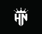 hn logo monogram emblem style with crown shape design template free vector.jpg from www hn