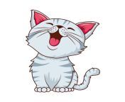 cute cat white pet cartoon character free vector.jpg from cat katun