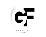 gf letters logo with negative space design letter with geometric typography vector.jpg from gf