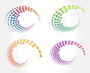 creative abstract dots pattern in circle motion vector.jpg from 3d circle dream dot