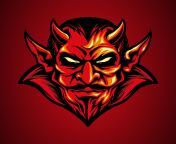 red devil head mascot vector.jpg from devil