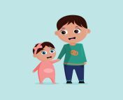 brother with sister baby cute cartoon family illustration with child vector.jpg from xxx brother sister cartoon sex inglis