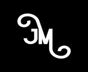 jm letter logo design on black background jm creative initials letter logo concept jm letter design jm white letter design on black background j m j m logo vector.jpg from jm