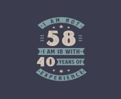 i am not 58 i am 18 with 40 years of experience 58 years old birthday celebration free vector.jpg from 18 and old 40 ya 46 sexravani sexalwar sex
