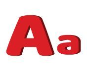 english letter a for kids 3d letter capital a small a free vector.jpg from small a