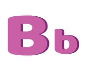 english letter b for kids 3d letter capital b small b free vector.jpg from kids b