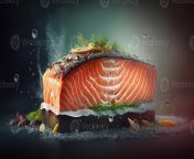 delicious salmon steak juicy on blurred background photo.jpg from 22324181 jpg