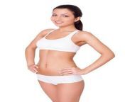 young and healthy attractive young indian woman in white bra and panties holding hands on hip and smiling at camera while standing isolated on white photo.jpg from tamil wife wearing white panty black bra after bath tamil audio