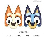 bluey and bingo face svg.jpg from bluey face