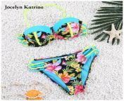 jocelyn katrina summer sexy beach women bikini 2016 new arrival flower print low waist plus size.jpg from plus size jocelyn katrina bikini fat bra bbw desifakes