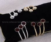 4pcs high quality round druzy stone bangle mix color stone bangle bracelet metal plated jewelry bangle.jpg from kansaixマンコ写メww xxx bangle