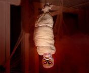 halloween animated hanging corpse red eyes talking ghost for indoor outdoor animatronic decoration sound activated cocoon.jpg from hanging corpse