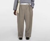 the r0w worsted wool pipe trousers are super soft and comfortable simple and relaxed casual straight.jpg from r0w