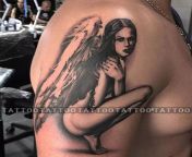 sexy angel tattoo stickers waterproof naked girl fake tattoo for woman men art clavicle arm tattoo.jpg 640x640.jpg from ลักหลับน้องสาวexy teacher girl tattoo xx