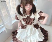 lolita japanese maid costumes brown sweet maid cos dress role party maid cosplay costume anime japanese.jpg from maid